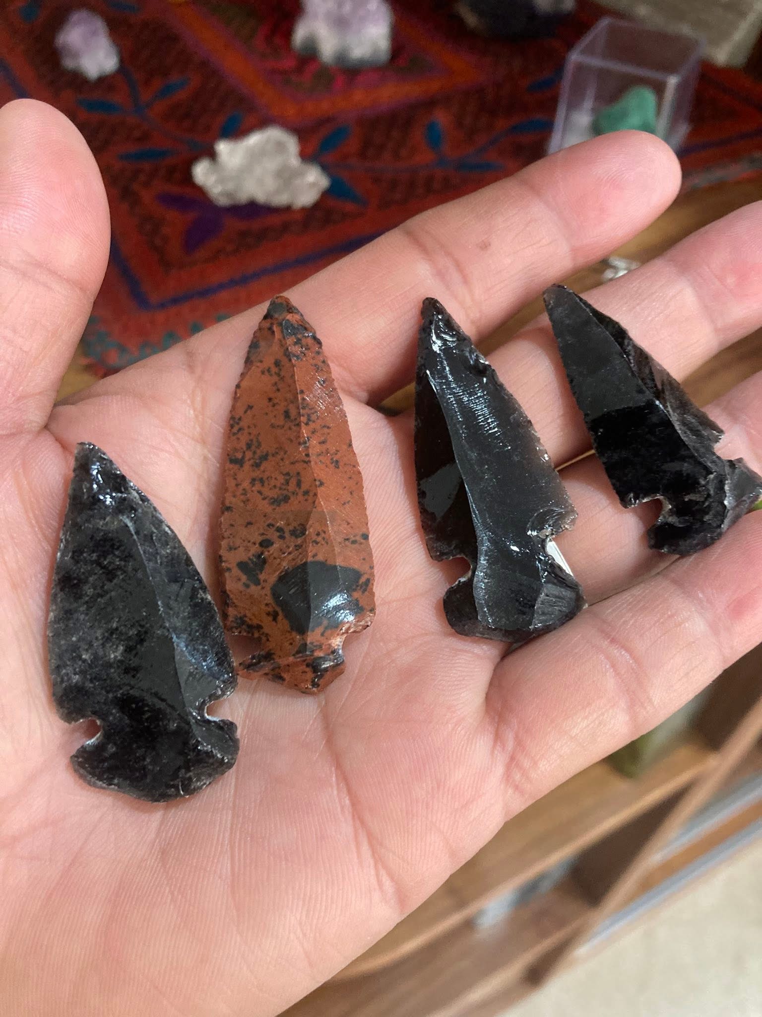 Pack puntas de obsidiana