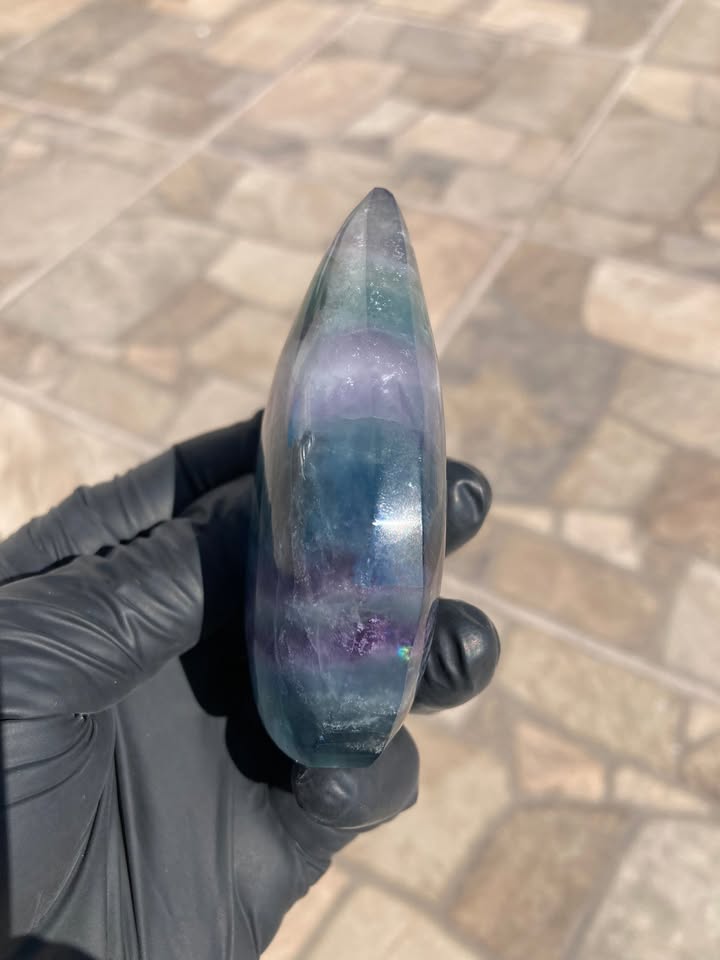 💎✨ Fluorita Arcoíris – Pieza Decorativa Premium