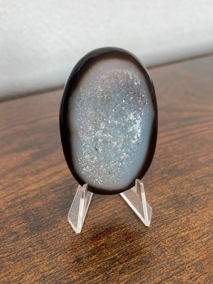 Cabujón de Ágata Druzy (Incluye base de acrílico)