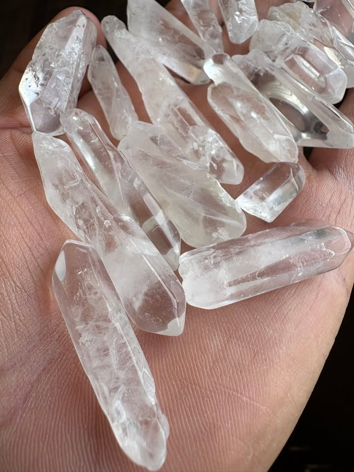 💎✨Pack 100gr. De Puntas de Cuarzo Cristal pulidas