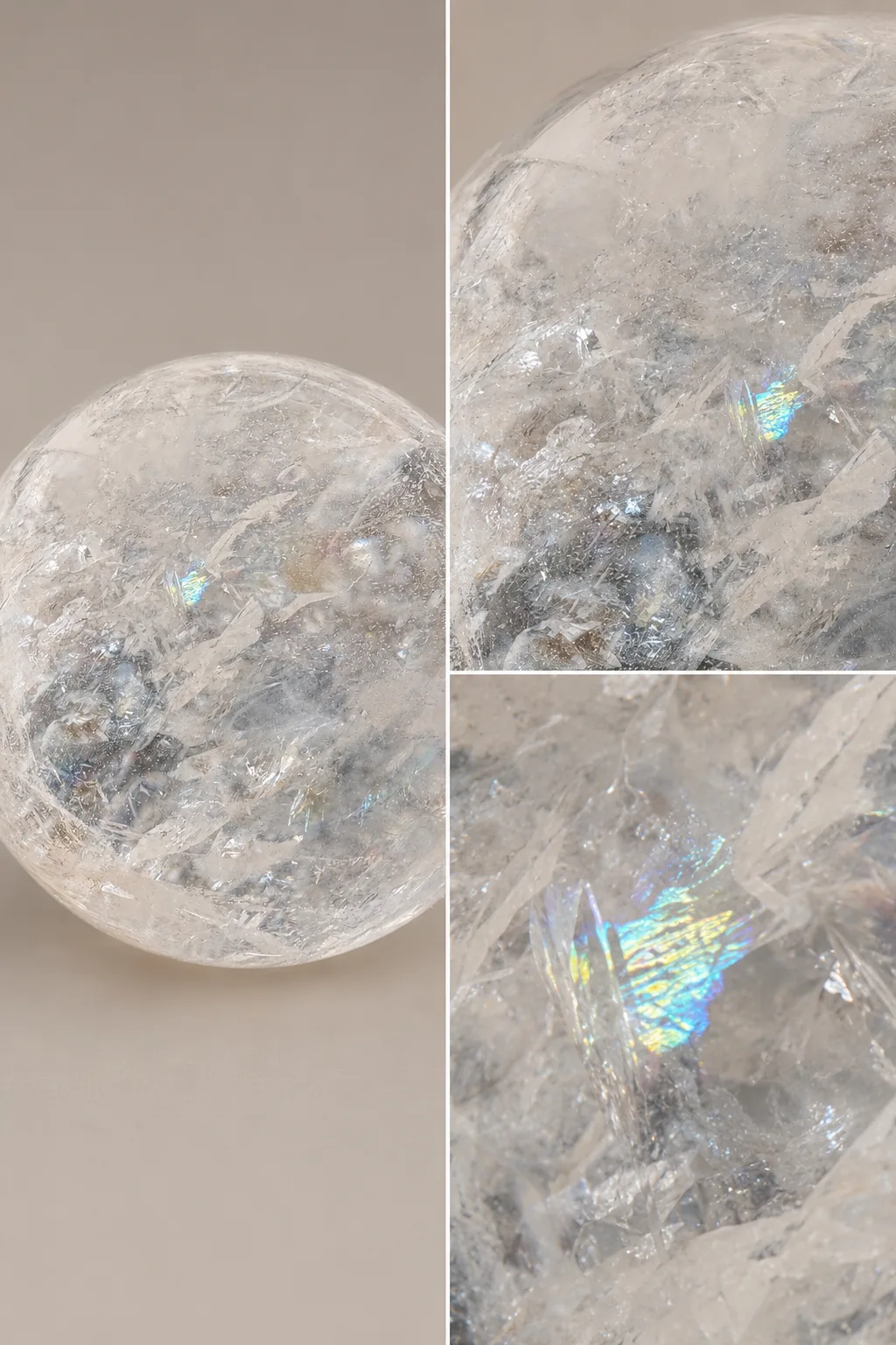 Fotografía 2 de Esfera De Cuarzo Cristal Natural Con Base